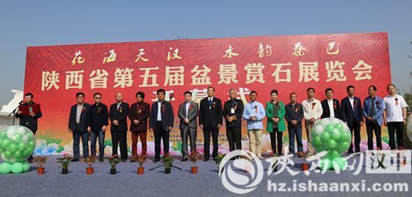 陕西省第五届盆景赏石展览会在汉中开幕