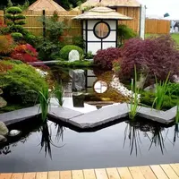 13个花园鱼池设计案例 想要自建鱼池的话 参考下